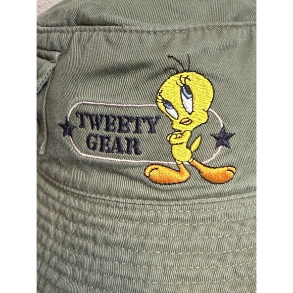 Looney Toons Tweety Gear Khaki Bucket Hat - Picture 6 of 6